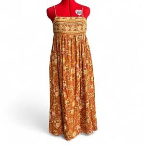 American Eagle Outfitters Women's Orange Maxi Dress